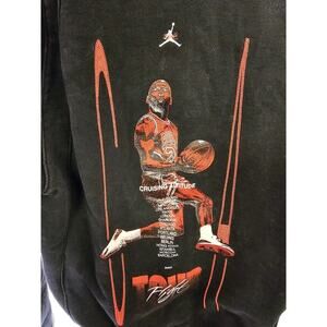 Nike Jordan Flight Heritage French Terry Hoodie Black Size S